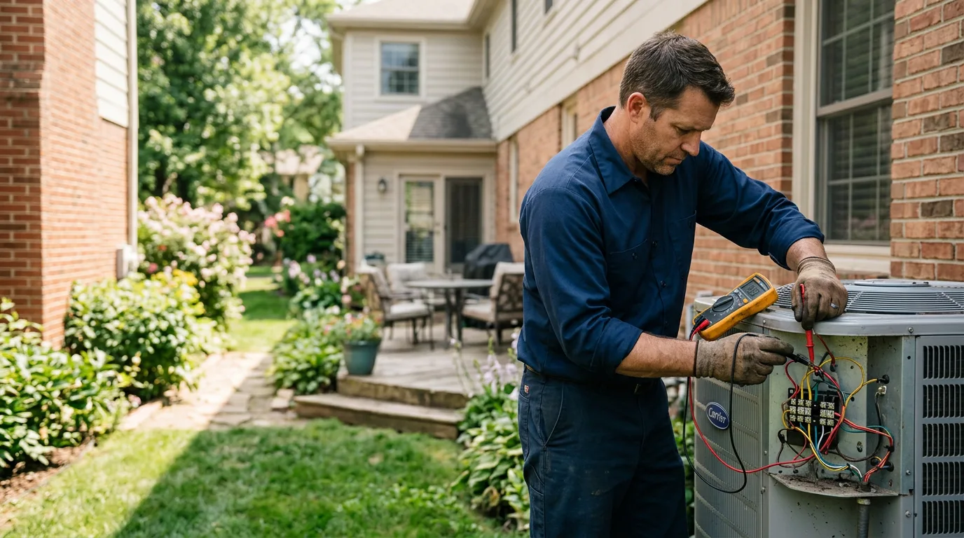 HVAC technician working near Arnold, CA